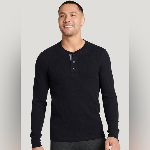 Jockey Waffle Henley, Size small - Picture 2 of 2
